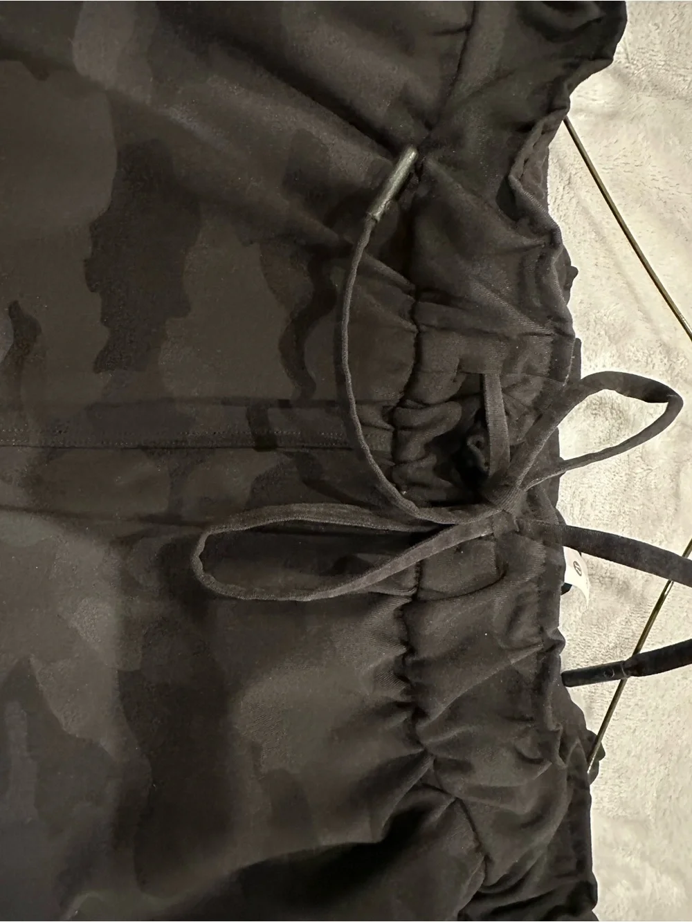 Woman’s  lululemon Black Camo Jogger Pants - Comfortable Drawstring Waist